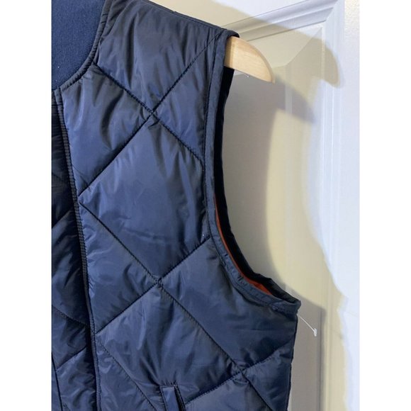 Free Assembly Womens XS Everyday Diamond‎ Quilted Vest Blue Orange New With Out - Picture 4 of 6